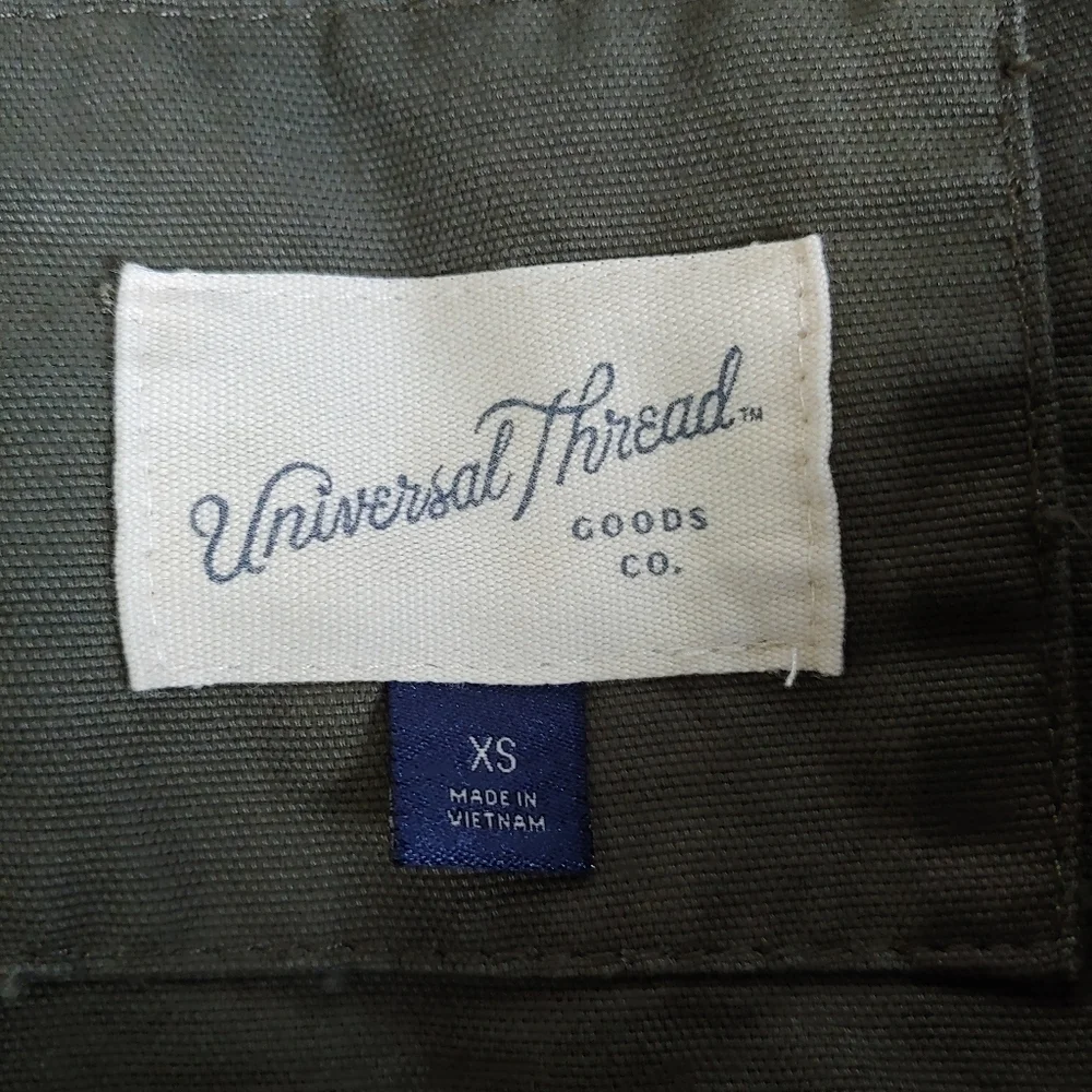 Universal Thread Olive Green Anorak Utility Jacket Size Women's XS Like NEW
